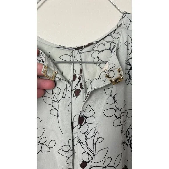 MARNI COLLECTION SILK FLORAL BLOUSE SMALL - Picture 6 of 8